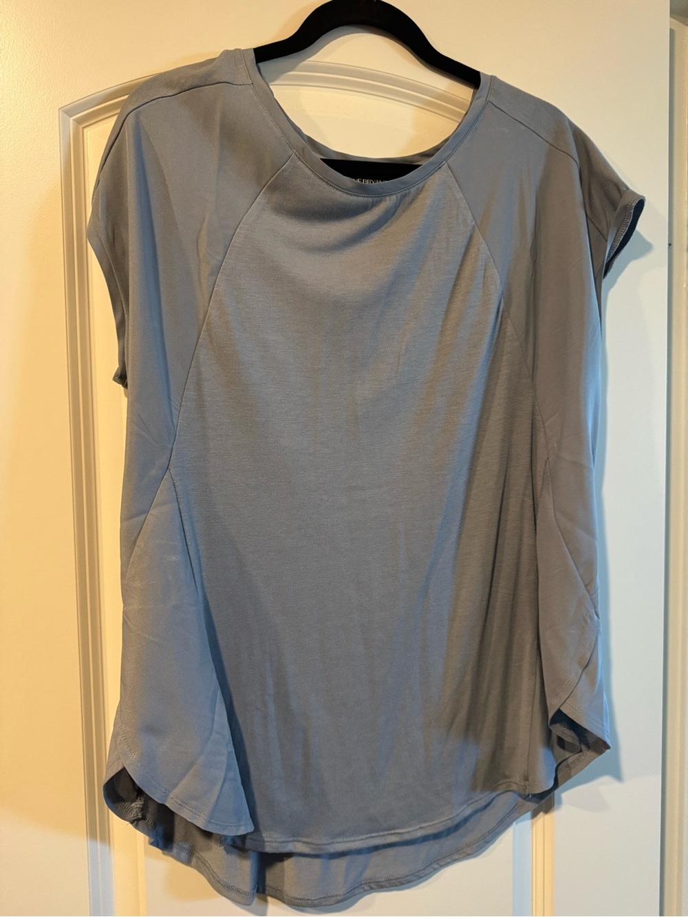 Lane Bryant Relaxed Short-Sleeve Top -  Gray